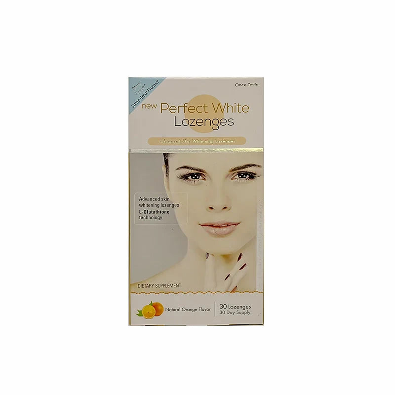 holistic glutathione Perfect White Lozenges Orange Flavor 30 Pcs – Cosmolife