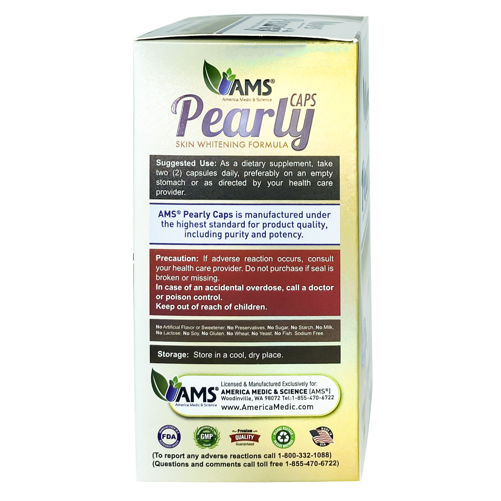 ams pearly caps glutathione review Whitening 60'S – Cosmolife 00437 Tatiomax Active Gold glutathione Size:31 Day Supply - 50OFF