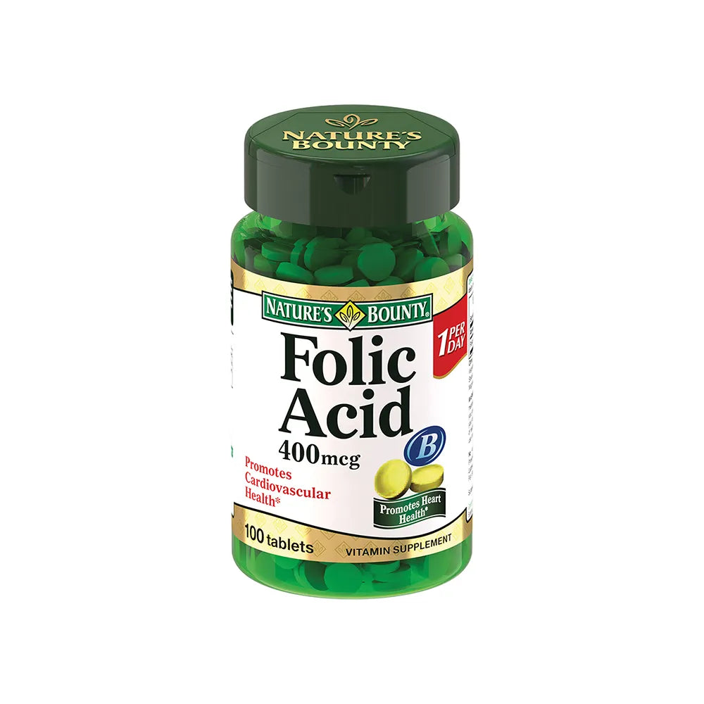 Natures Bounty Folic Acid 400Mcg 100 Tabs