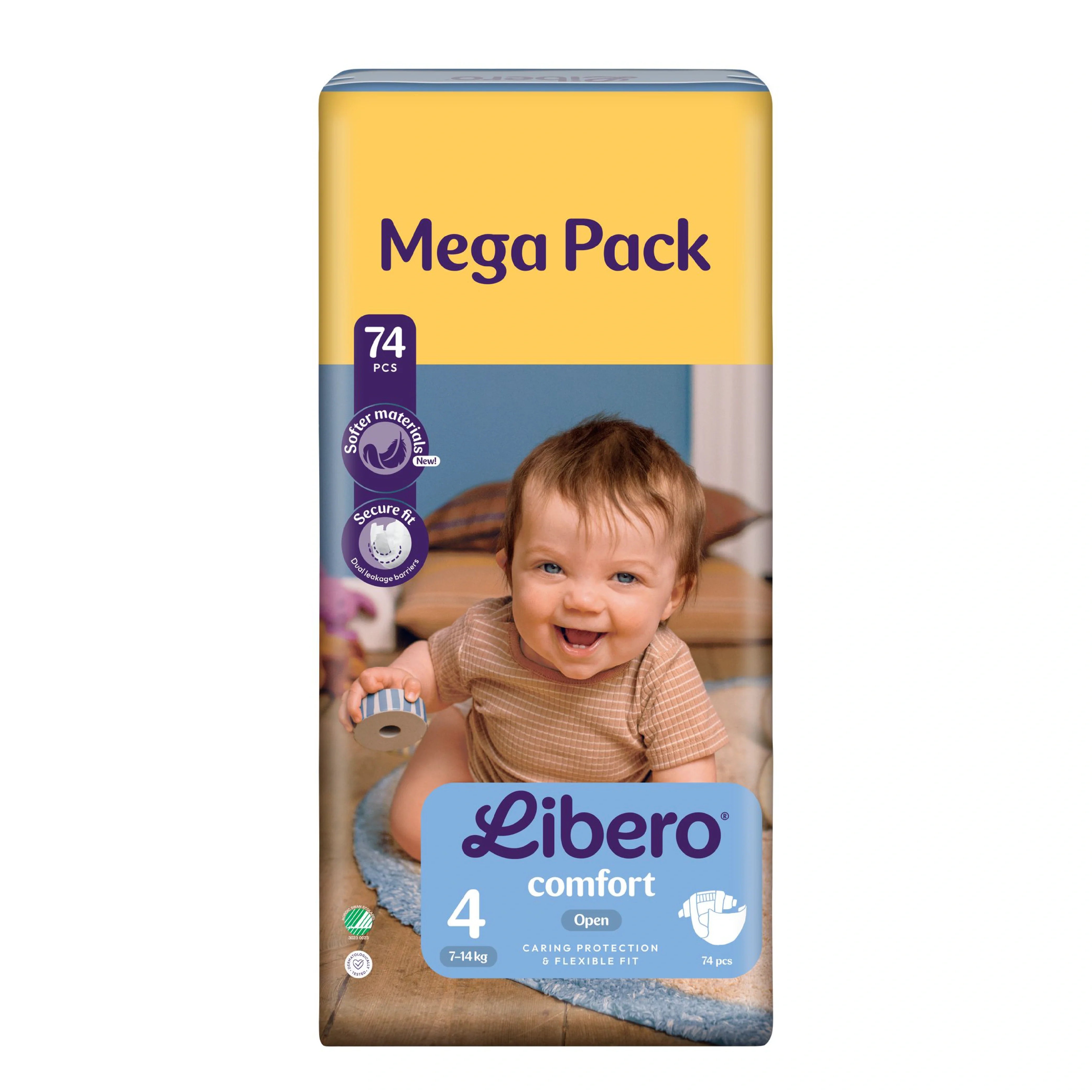 Libero Comfort No.4 (7-14Kg) 74Pcs