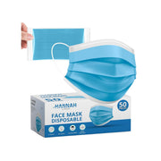 Disposable Medical Face Mask Blue Color 50 Pcs