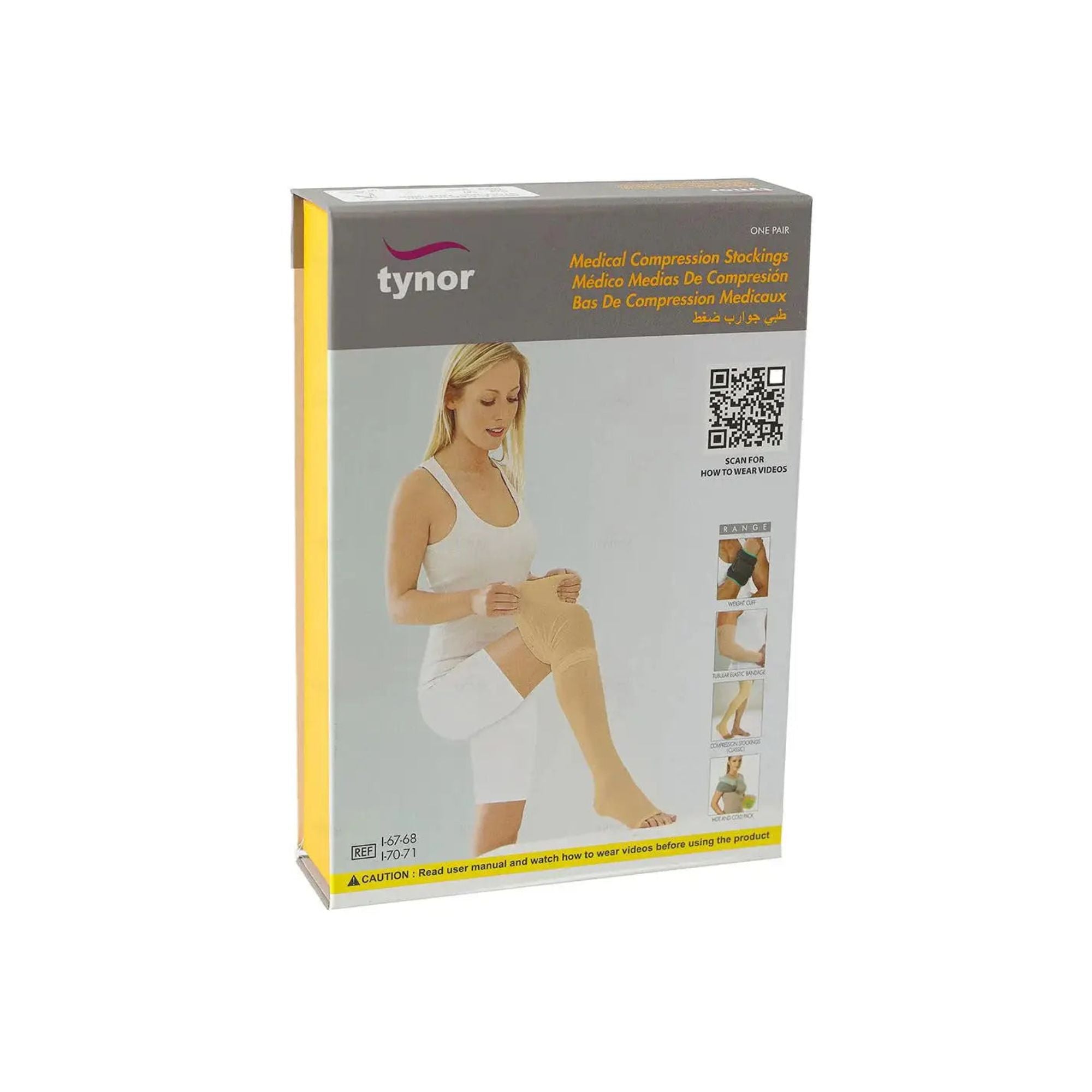 Tynor Medical Compression Stocking Mid Thigh Class 2  I 70XL