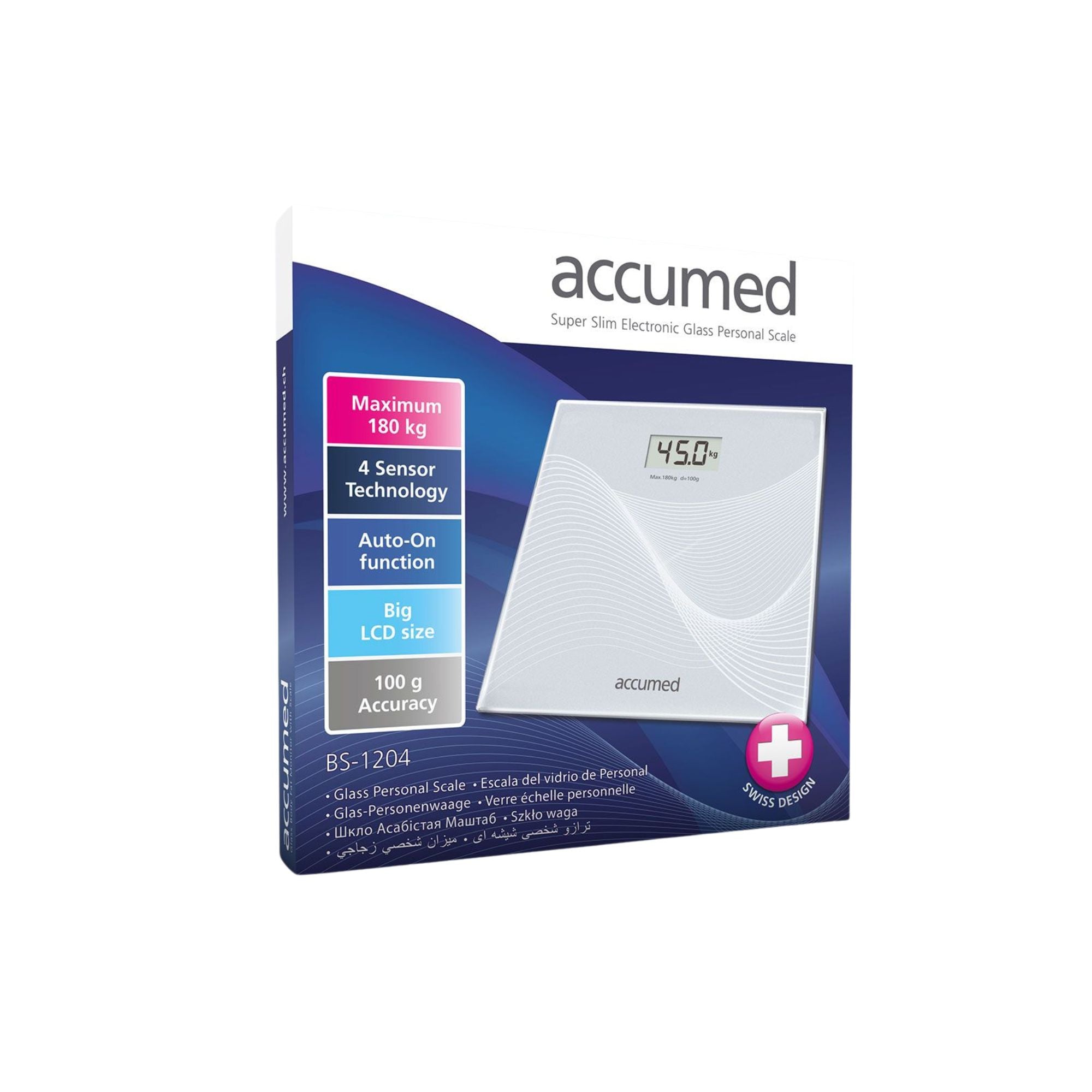 Accumed Electronic Glass Personal Scale BS 1204
