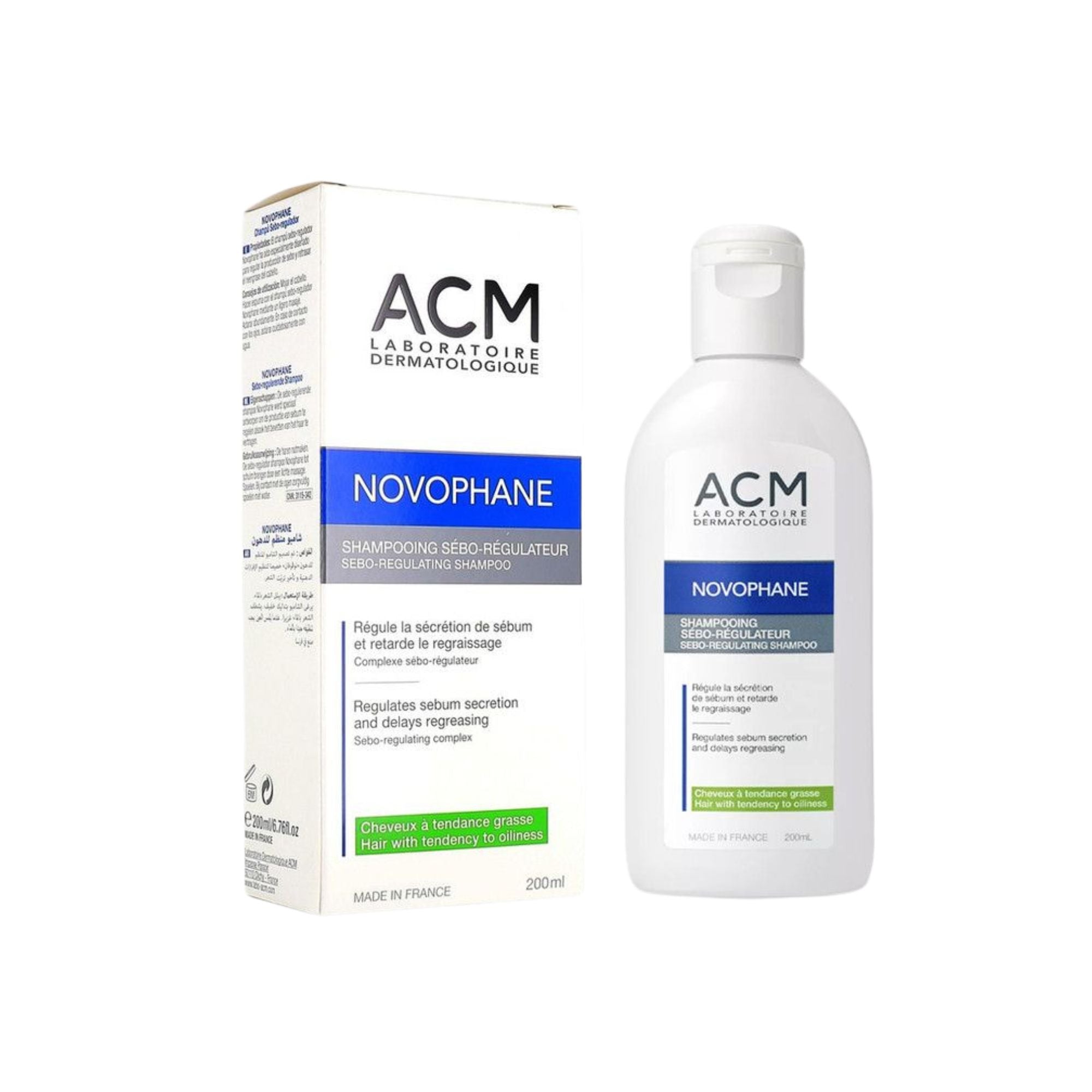 ACM Novophane Sebo Regulating Shampoo 200 ml