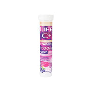 Protem Pharma Life C+ 1000mg+Zinc 25mg 20 Tab-Blueberry