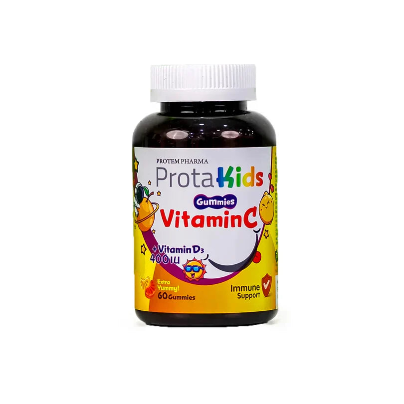 Protem Pharma Prota Kids Vitamin C +Vit D3 400Iu 60Gummies