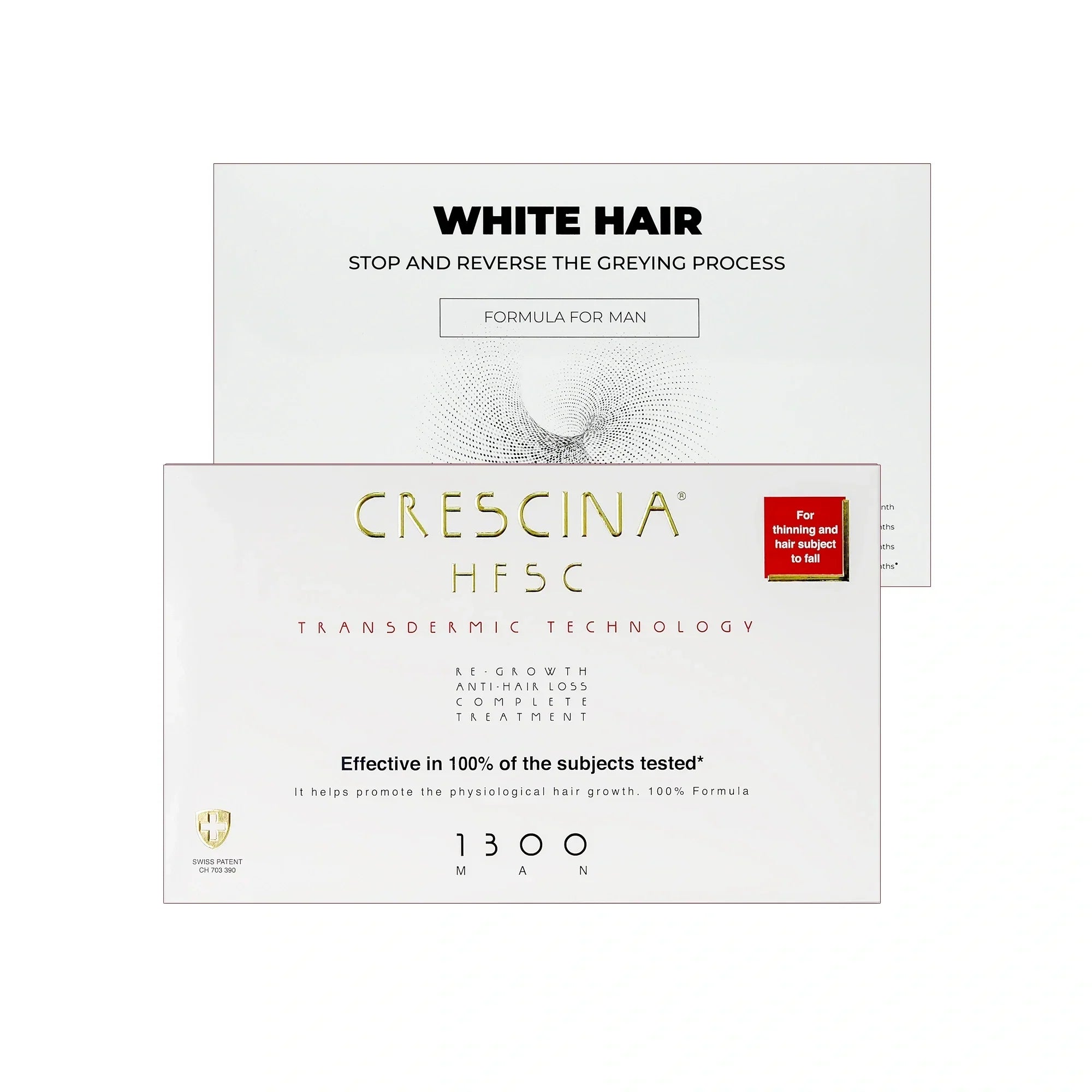 Crescina Men’s Hair Loss & Gray Hair Treatment Set
