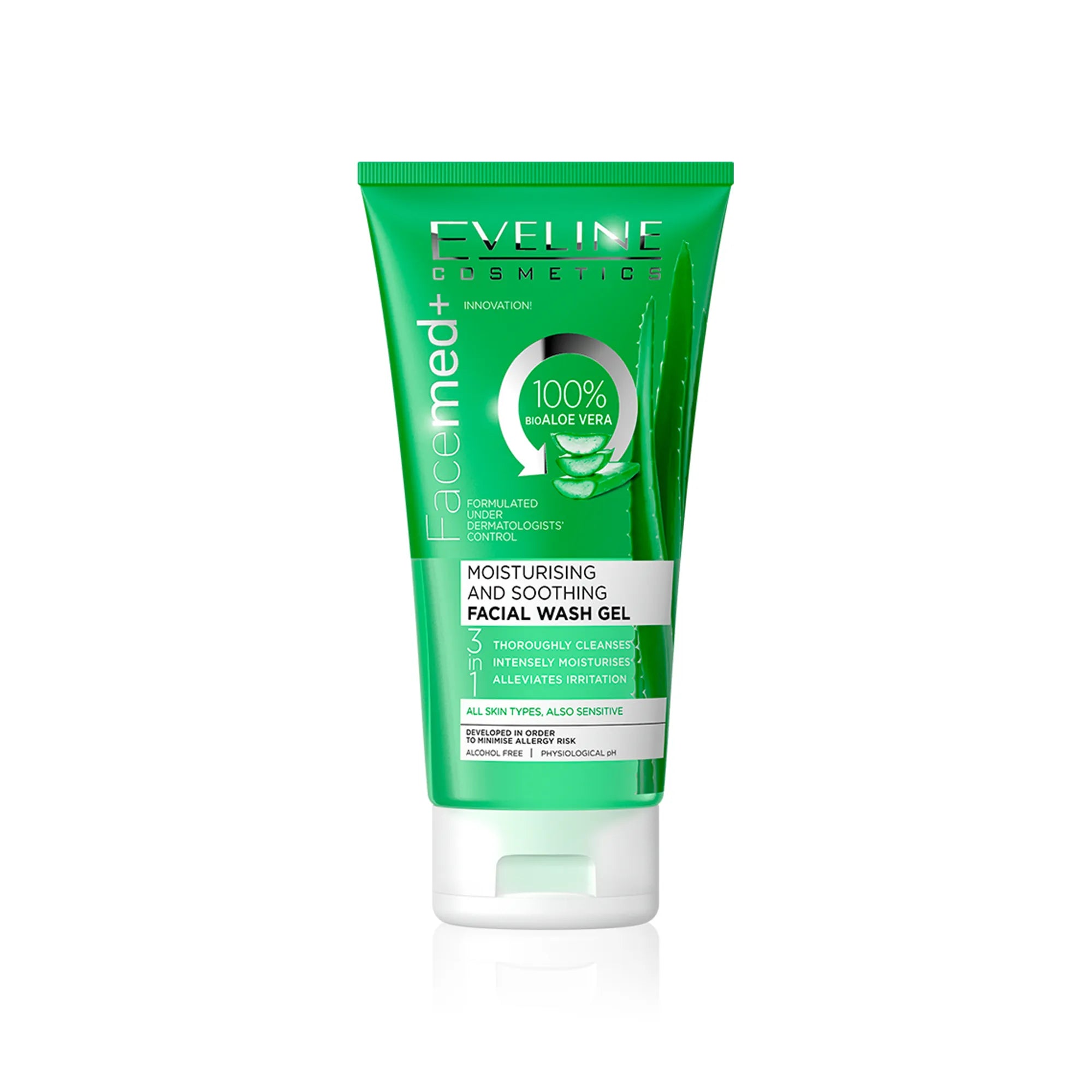 Eveline Face Med Moisturising And Soothing Facial Wash Gel 150 ml