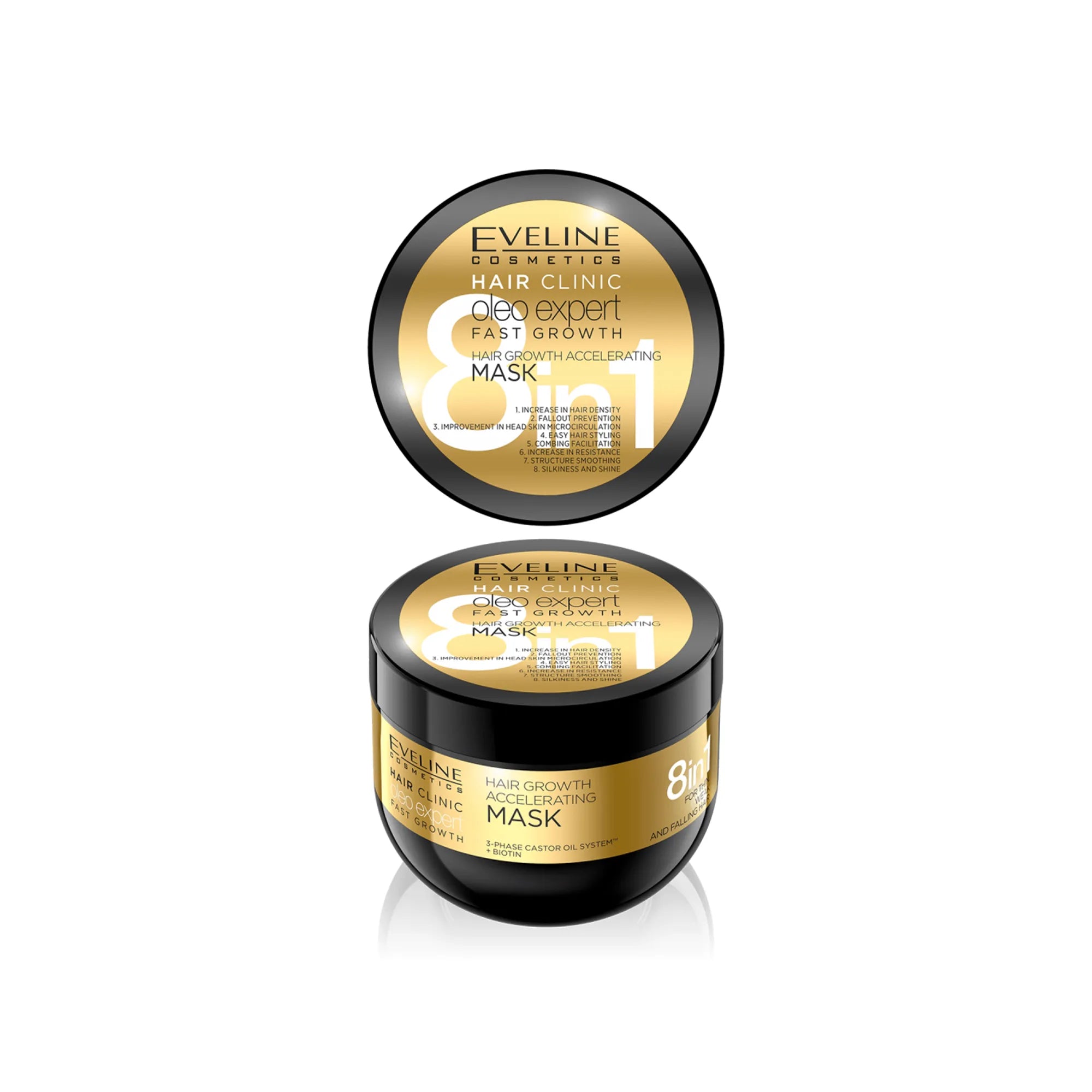 Eveline Oleo Expert Fast Growth Hair Mask 8In1 500ml