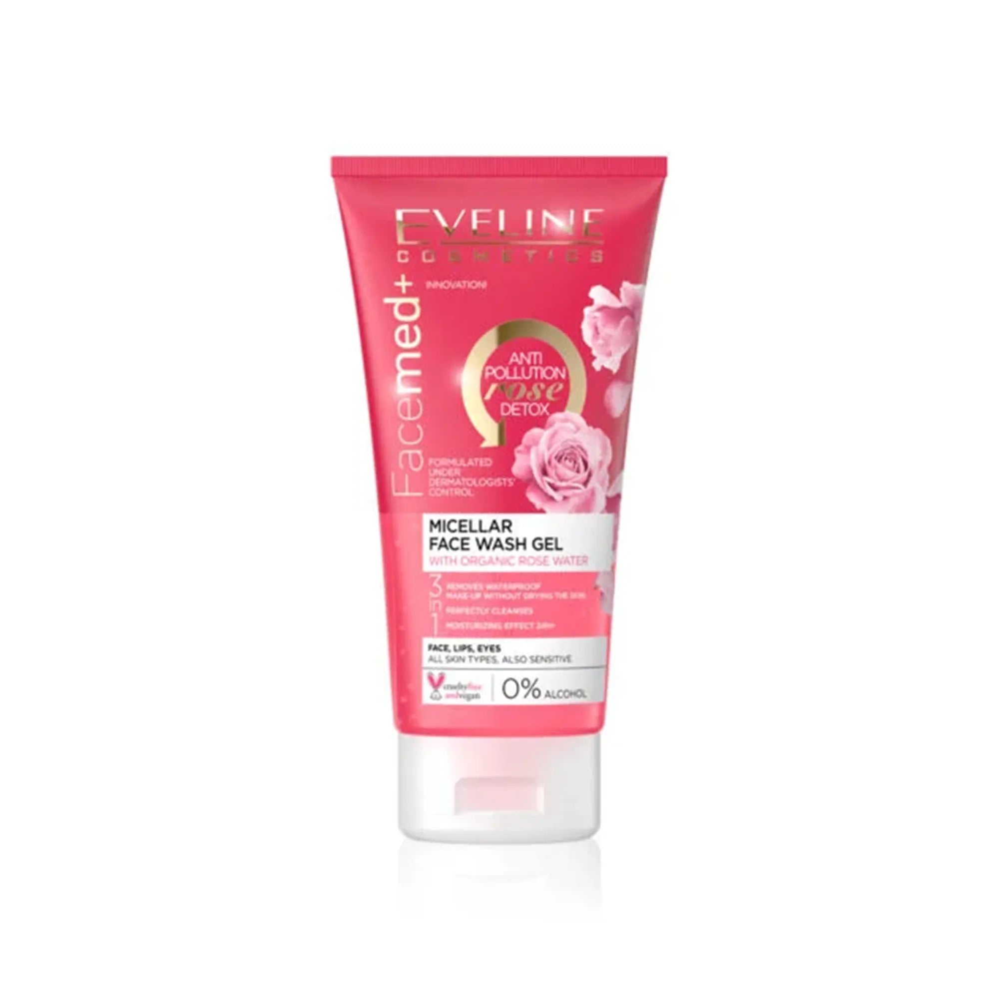 Eveline ?Facemed+ Micellar Face Wash Gel With Organic Rose Water 150ml