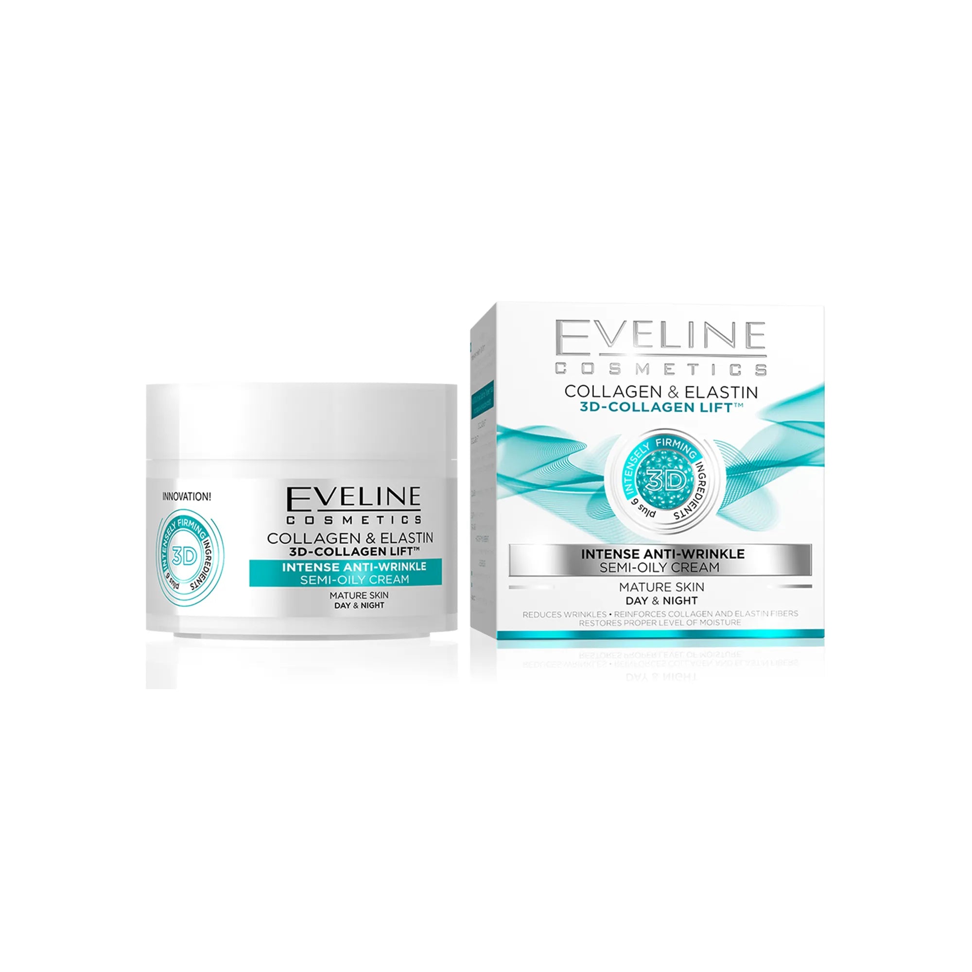 Eveline 3D Collagen Lift Intense Wrinkle Day And Night Cream 50 ml