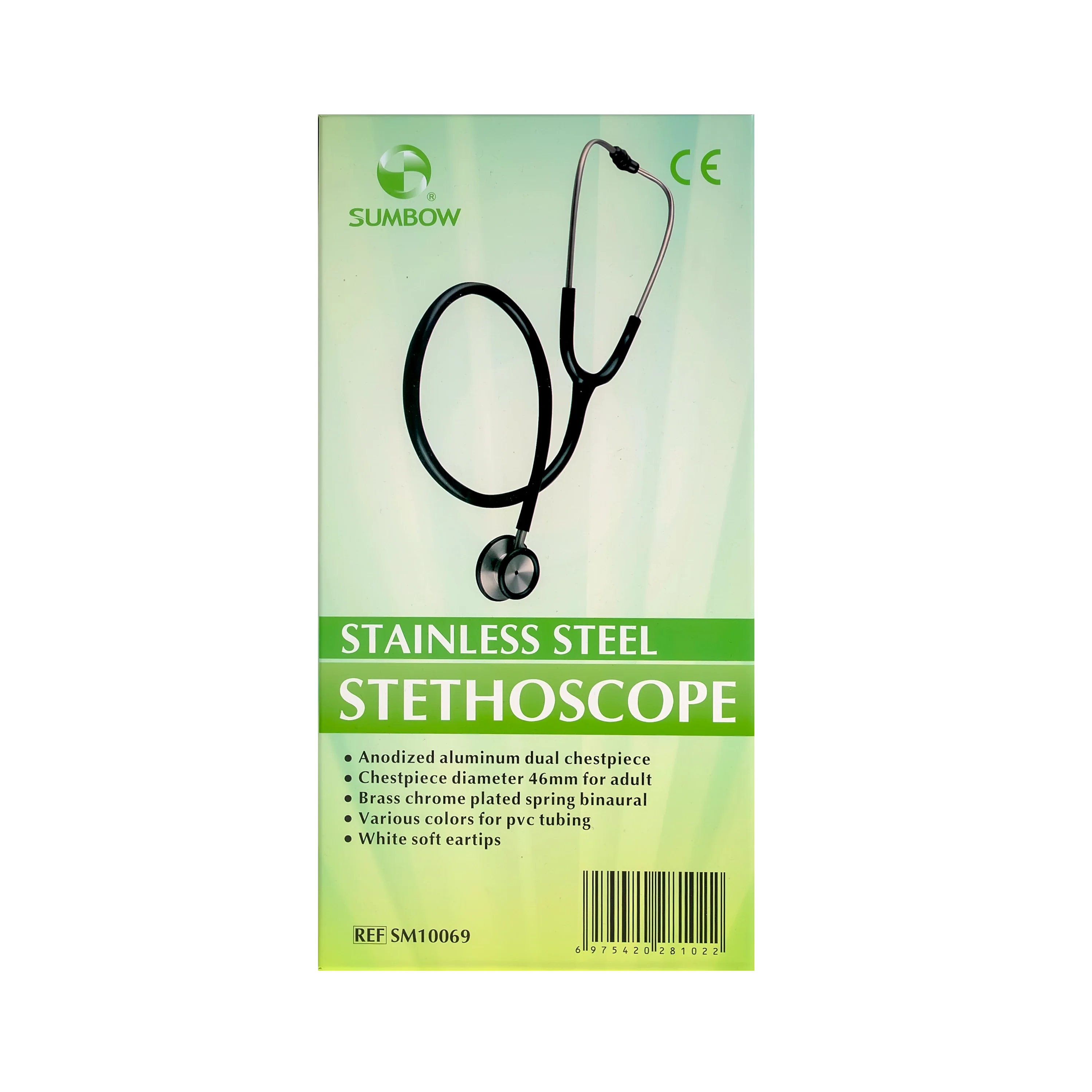 Sumbow Stethoscope Stainless Steel Dual Head