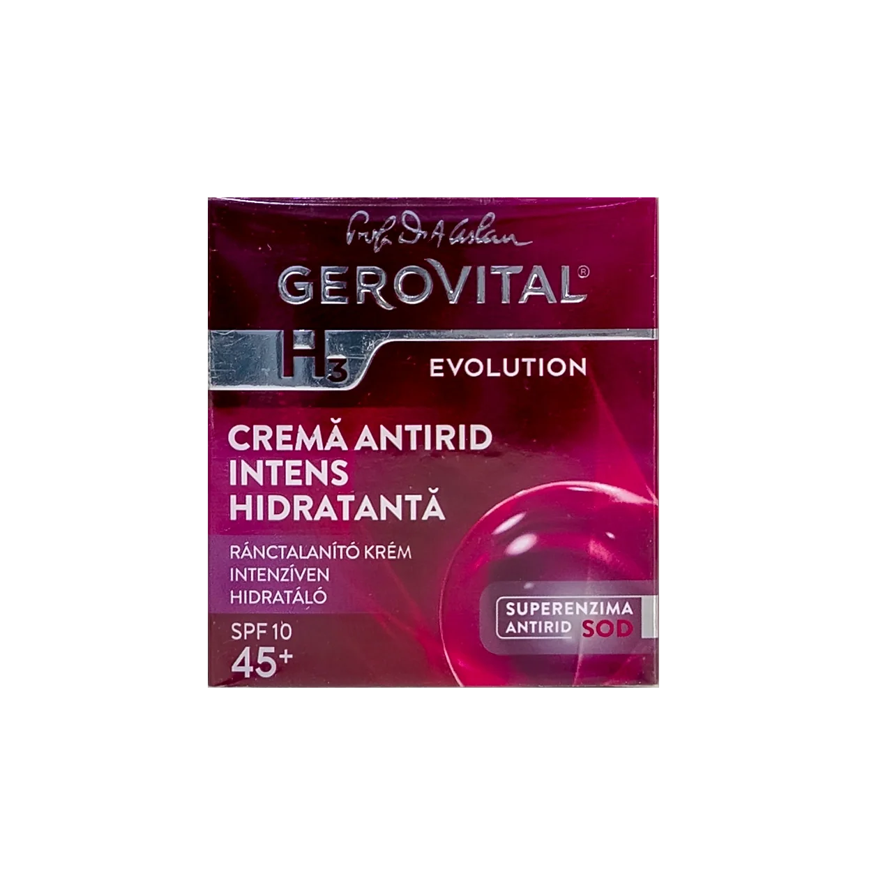 Gerovital H3 Anti Wrinkle 45+ Highly Moisturizing Spf10 Cream 50Ml