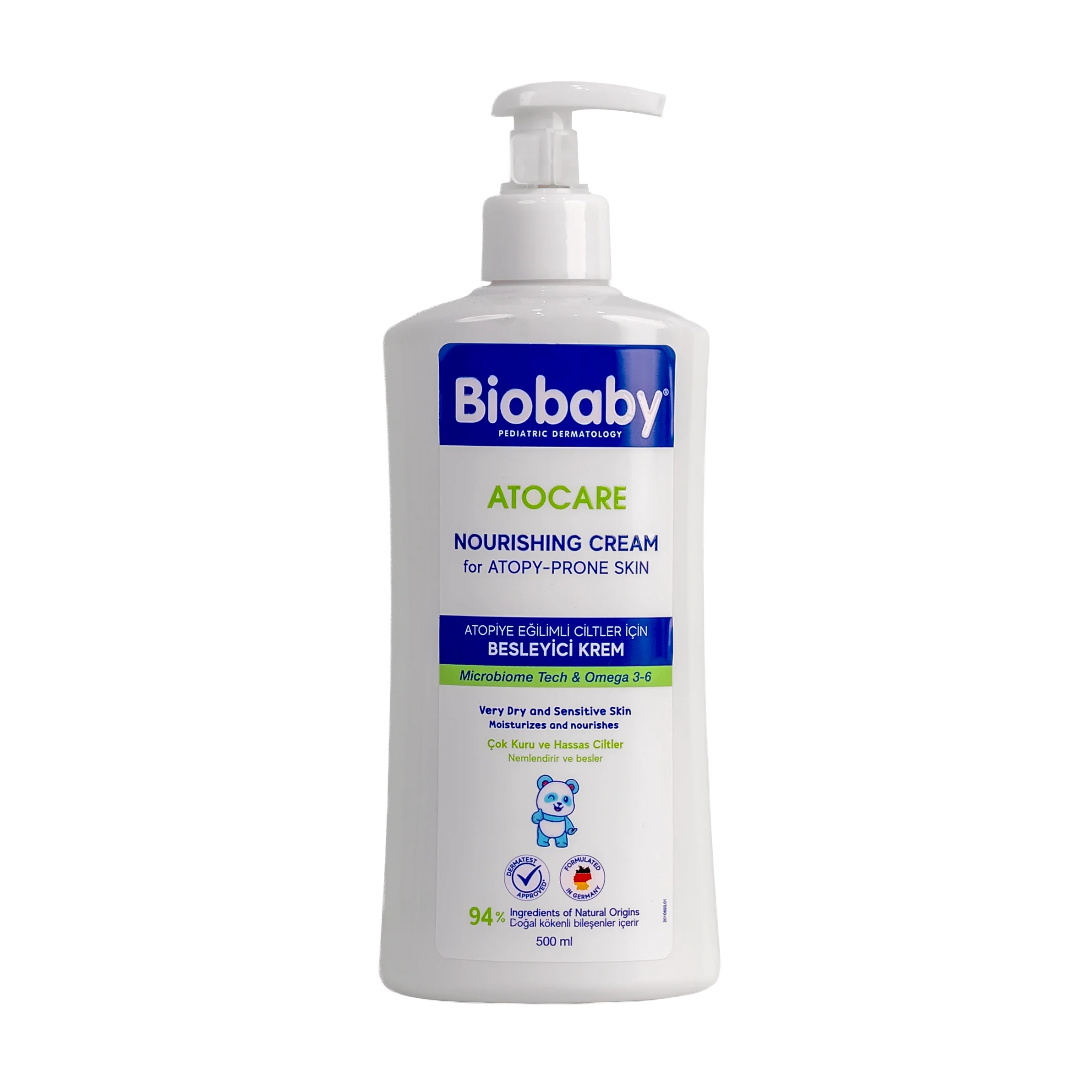 Biobaby Atocare Nourishing Cream Very Dry & Sensitive Skin 500Ml