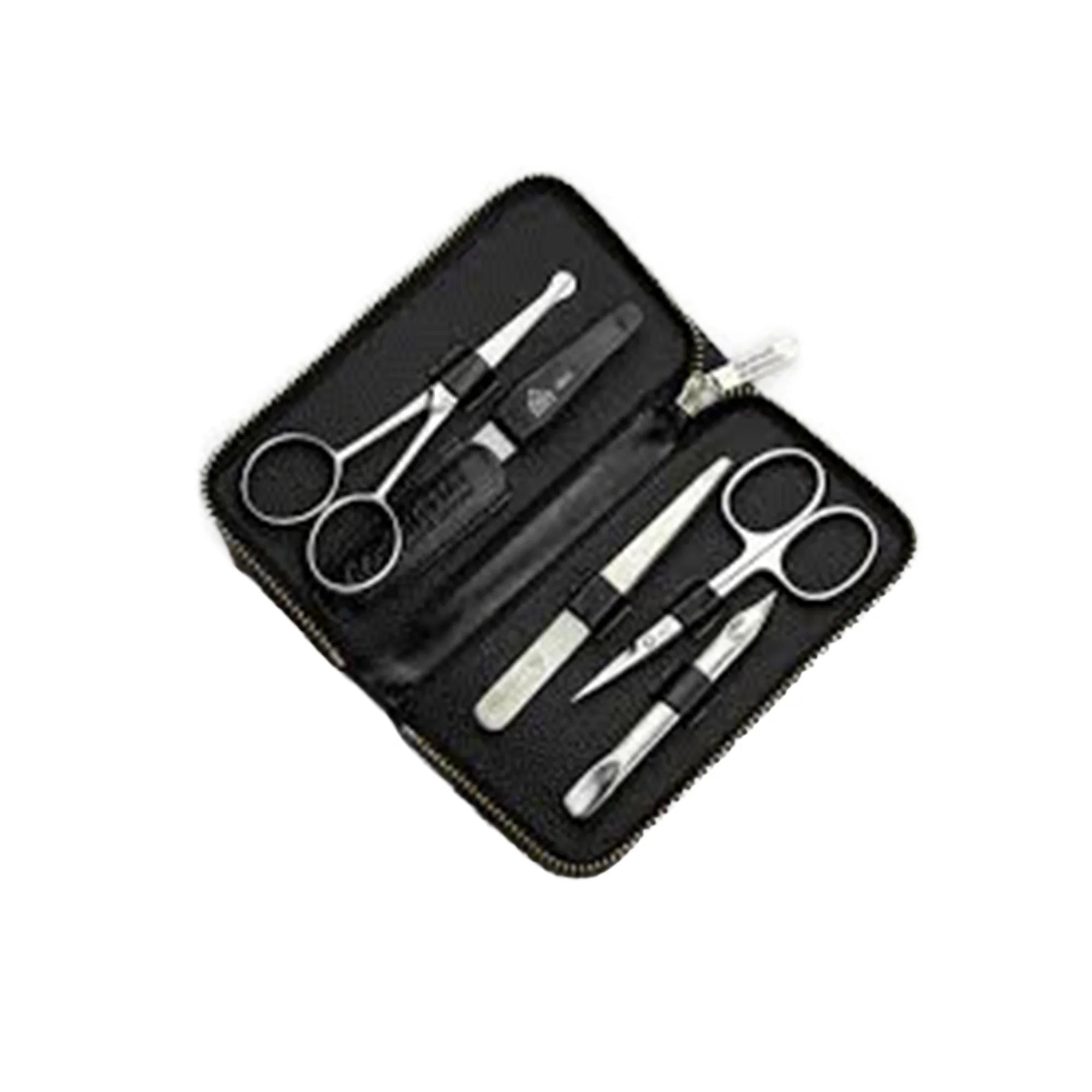 Erbe Solingen-Manicure Case5Pc Black Leather # 99268