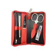Erbe Solingen-Manicure Case5Pc Red Leather # 99265