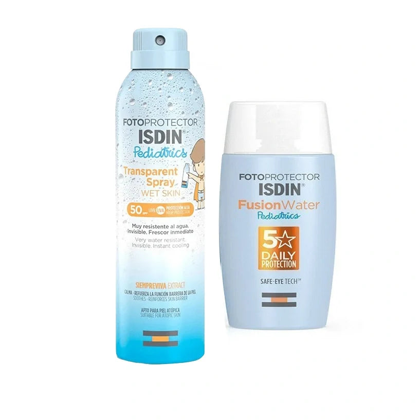 Isdin Pediatric Sun Summer Pack ( Spray + Lotion Free )