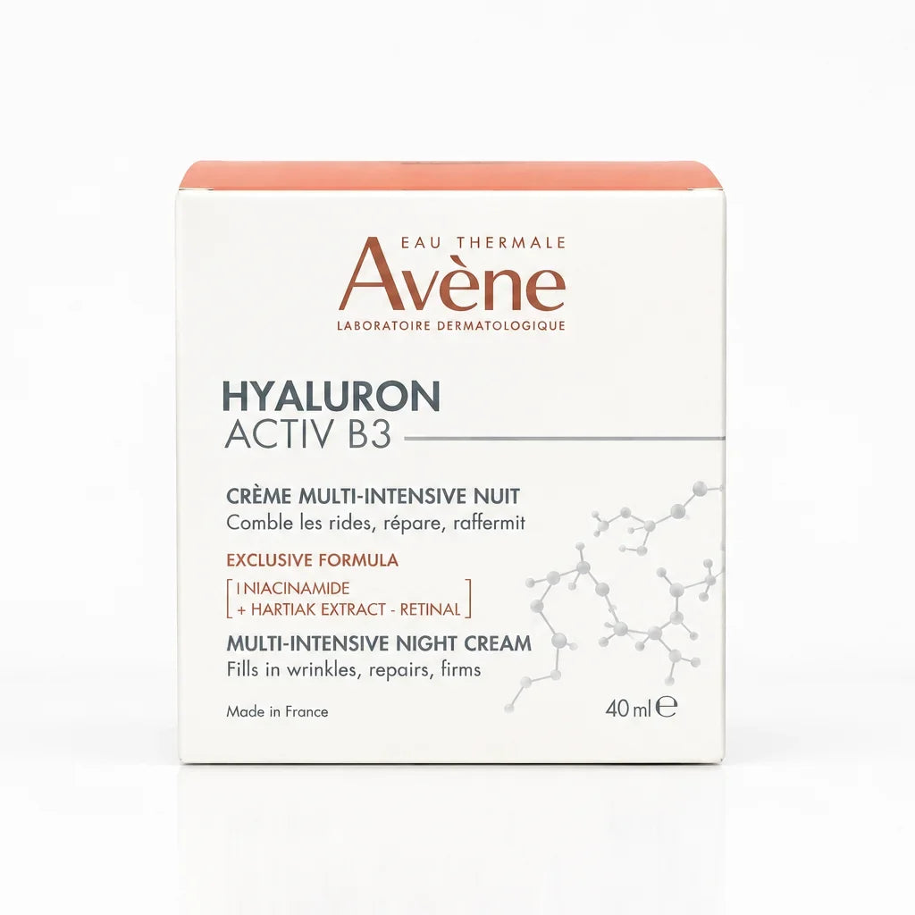 Avene Hyaluron ActiveB3 Cream 40ml + Avene Fragrance Free Cream SPF 50ml Free + Avene Milk Cleanser 200ml Free