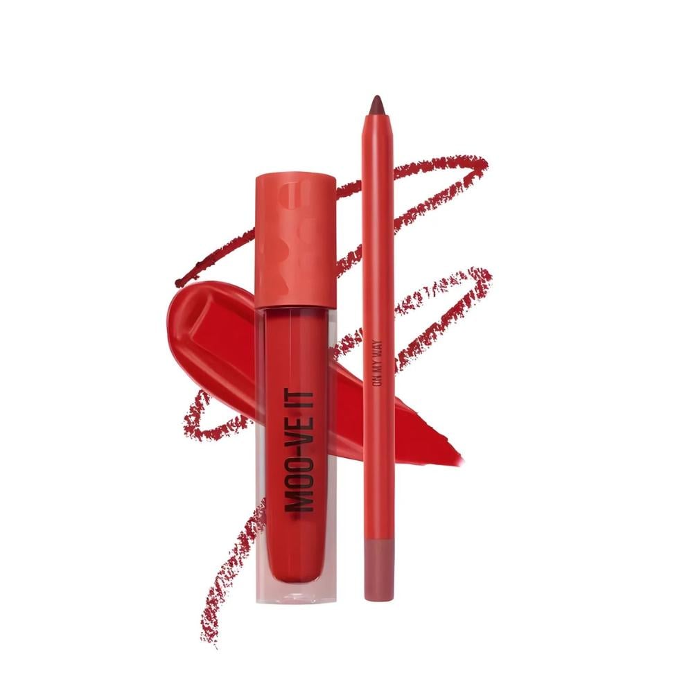 Beauty Creations Lip Duo Lip Pencil +Lip Gloss -Moo-Ve It