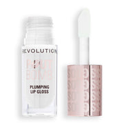Revolution Pout Bomb Plumping Lip Gloss Glaze Clear Mini