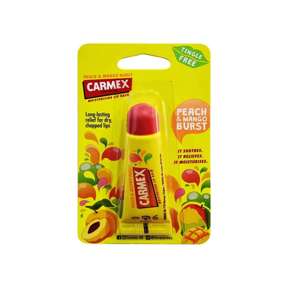 Carmex Peach & Mango Lip Balm Tube – 10 gm