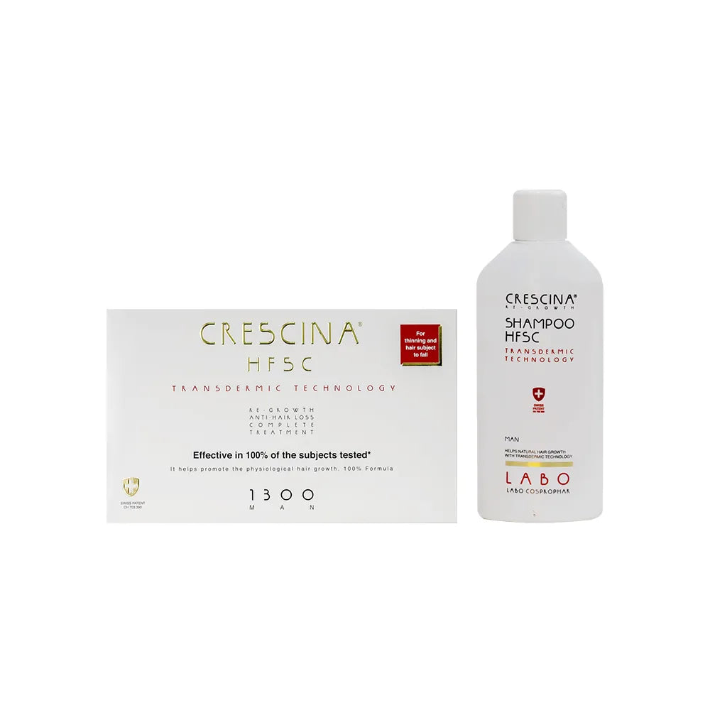 OFFER  CRESCINA TRANSDERMIC COMPLET 1300 MAN 10+10 And Transdermic man shampoo