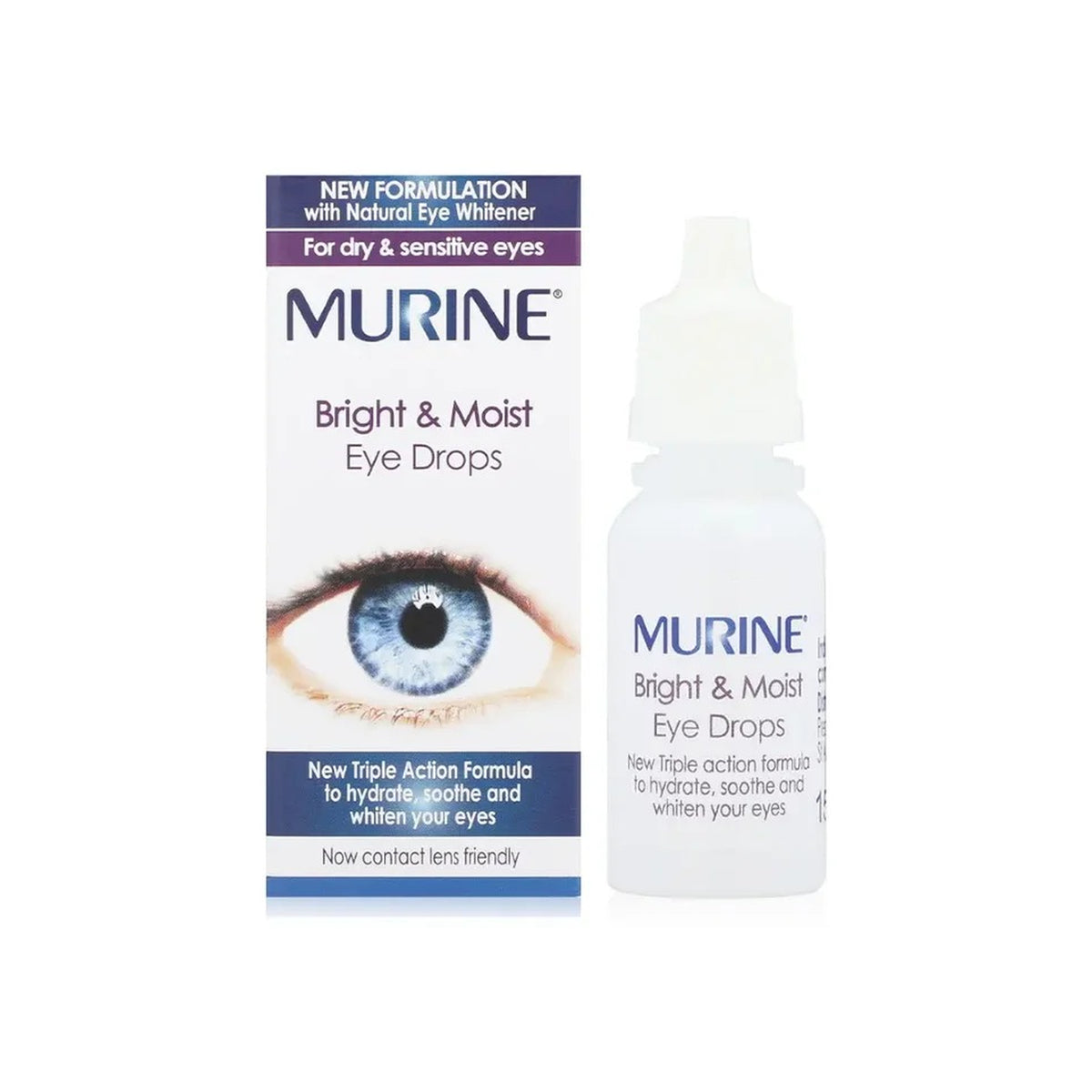 Murine Bright & Moist Eye Drops 15 ml