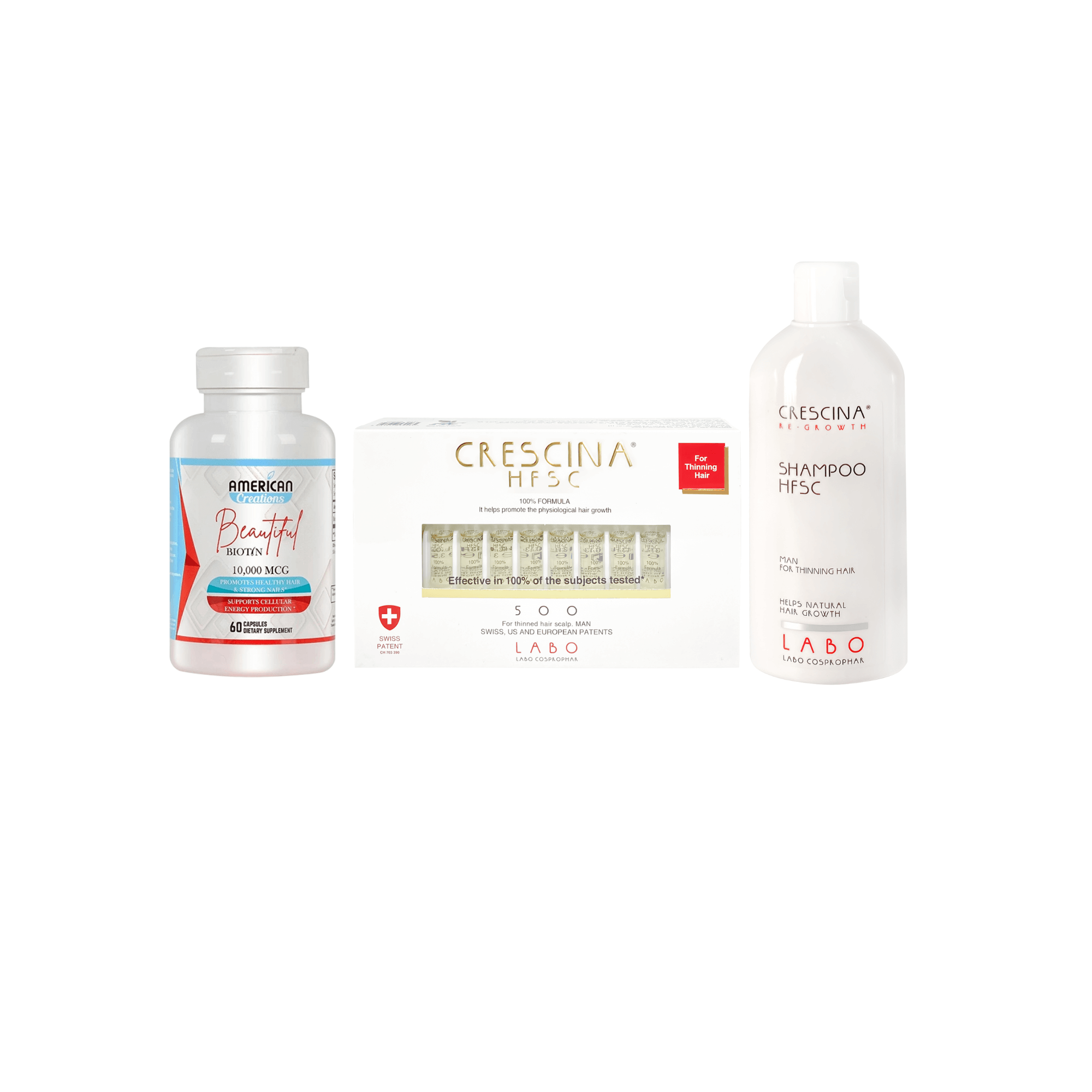 كريشينا HFSC 100% 500 مان 20 FL + A. C. بيوتين + شامبو كريشينا HFSC مان