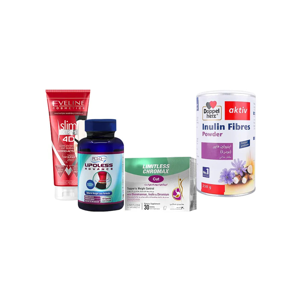 Package Limitless Chromax+Lipoless +Evelin Slim+Doppel Herz Inulin