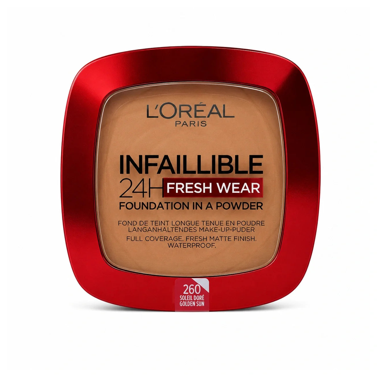Loreal Infallible 24H Fresh Wear Powder Foundation 140 Golden Beige