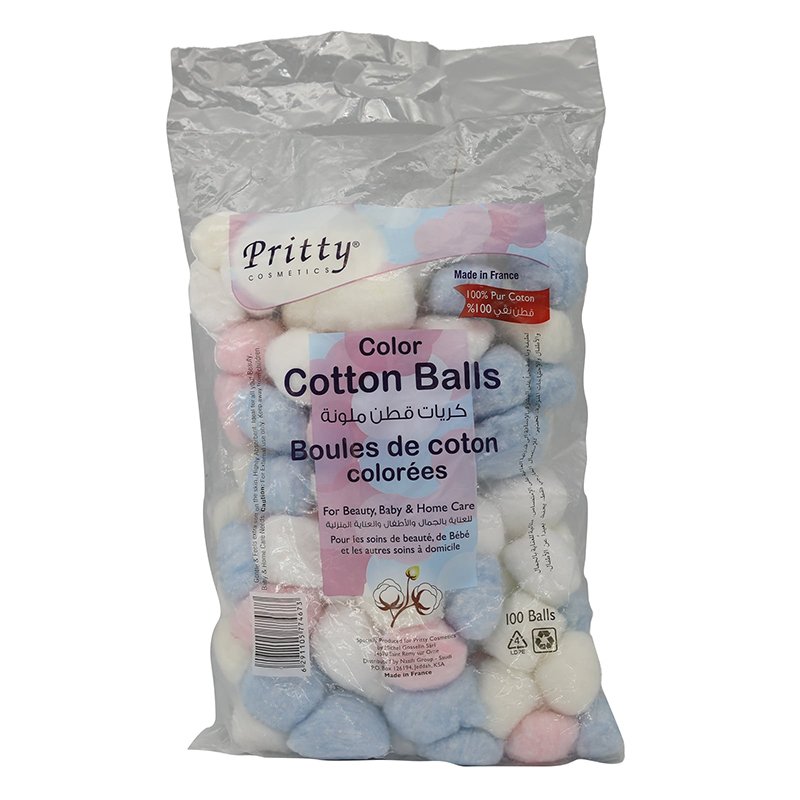 Pritty Color Cotton Balls 100'S – Cosmolife