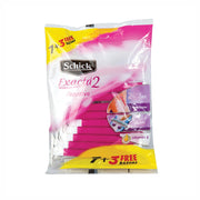 Schick Exacta 2 Sensitive Women Pink Razor 7+3 Free