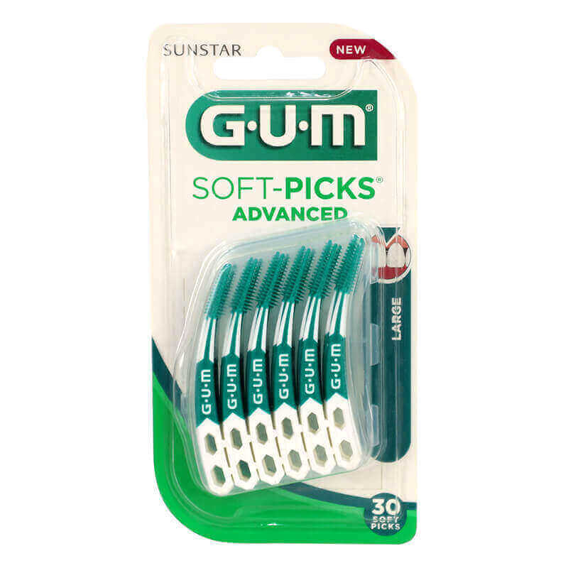 بتلر جم سوفت بيك أدفانس فرشاة تنظيف بين الأسنان كبيرة 30 قطعة