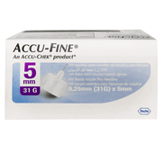 Accu Fine 0.25 mm (31G) *5 mm 100'S 2720171 insulin pen needles