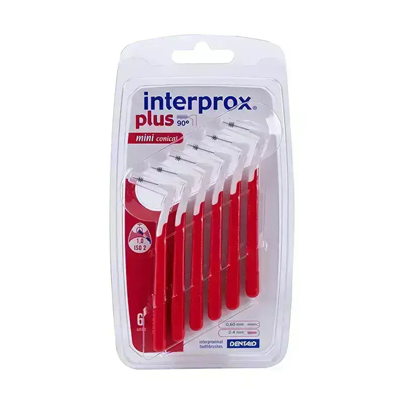 Interprox Plus Mini Conical Red 1.0 mm 6'S – Cosmolife