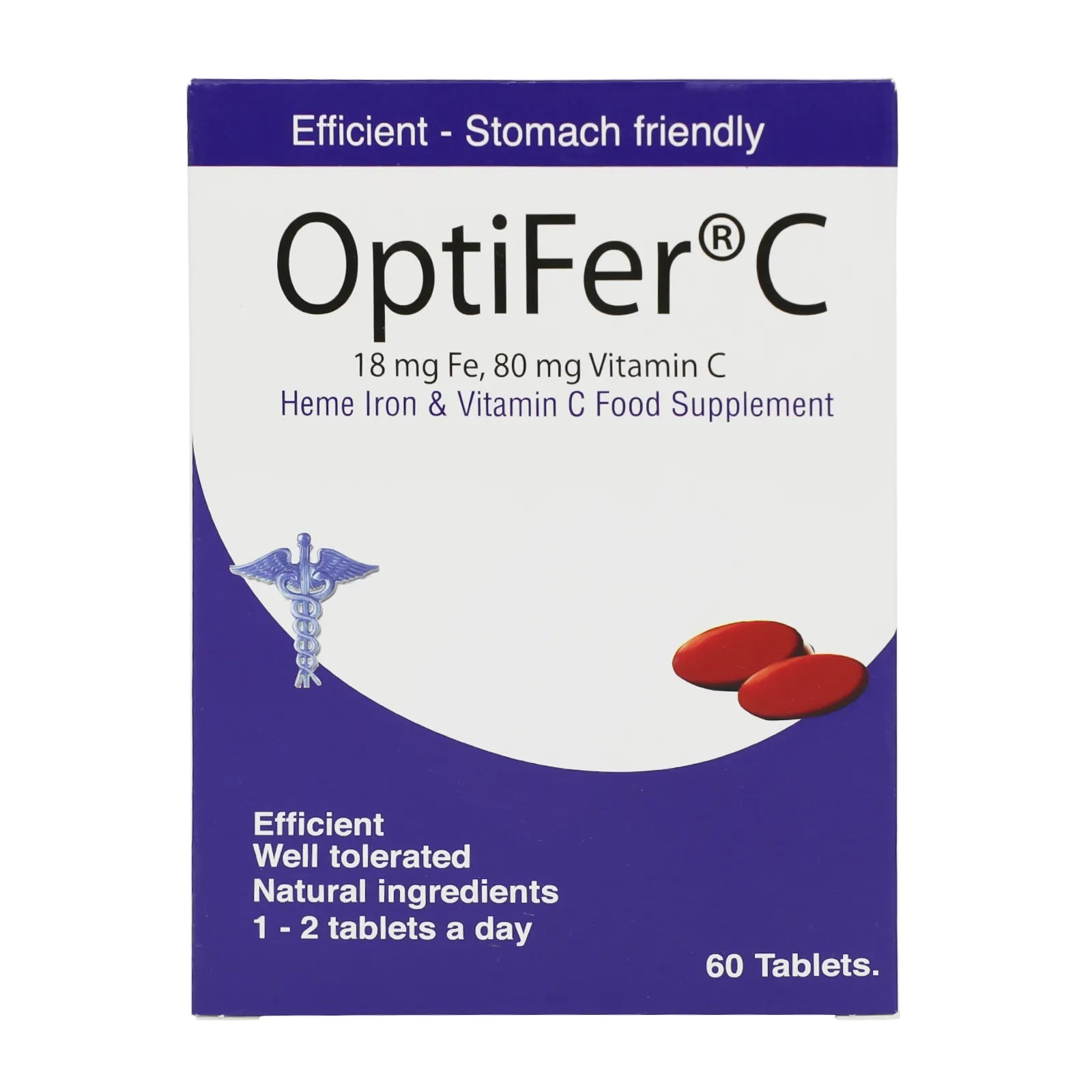 OptiFer C Tabs 60'S for iron deficiency – Cosmolife