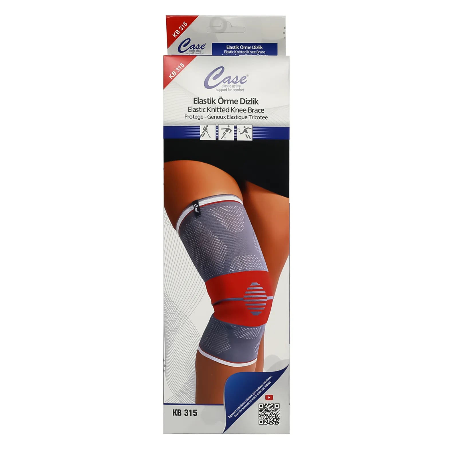 Case Knee Brace Elastic Knitted KB 315 M