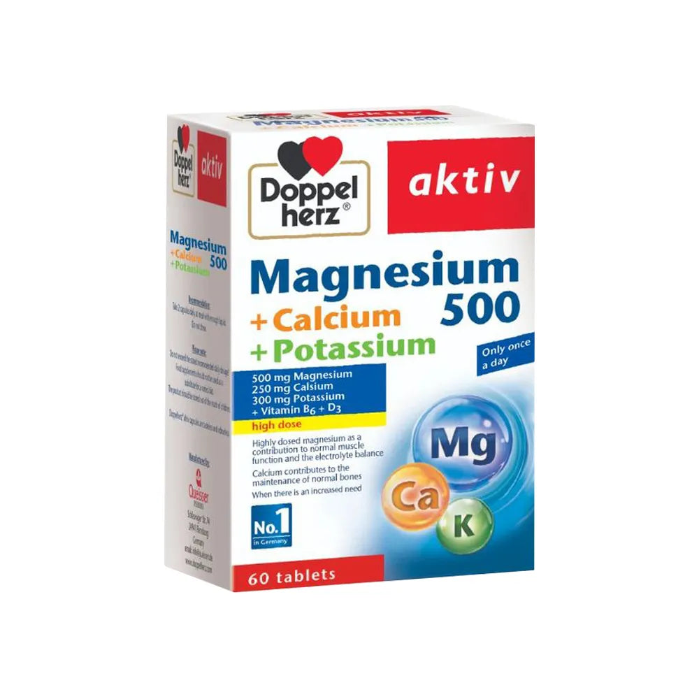 Doppelherz Magnesium+Ca+Potassium 60Tabs