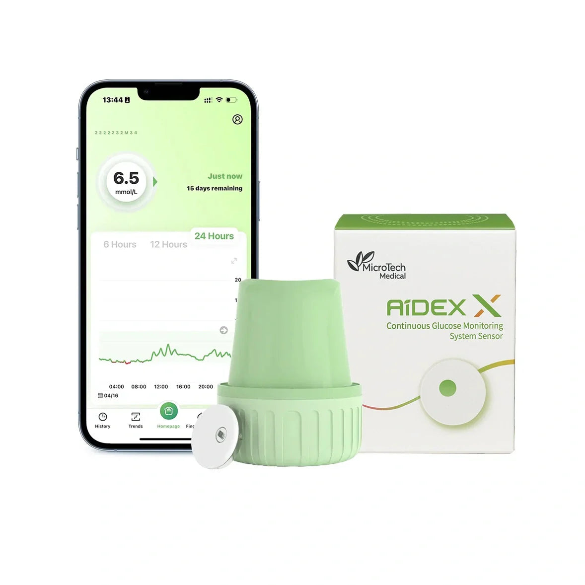 Aidex-X CGM glucose monitor 1  pc ( 2 Weeks )