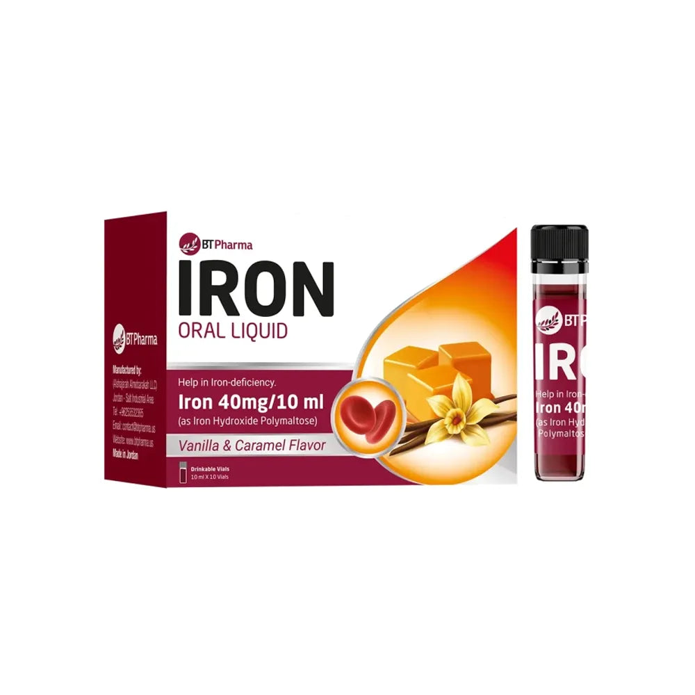Iron Dults 10 Drinkablr Vials Vanilla & Caramel Flavor