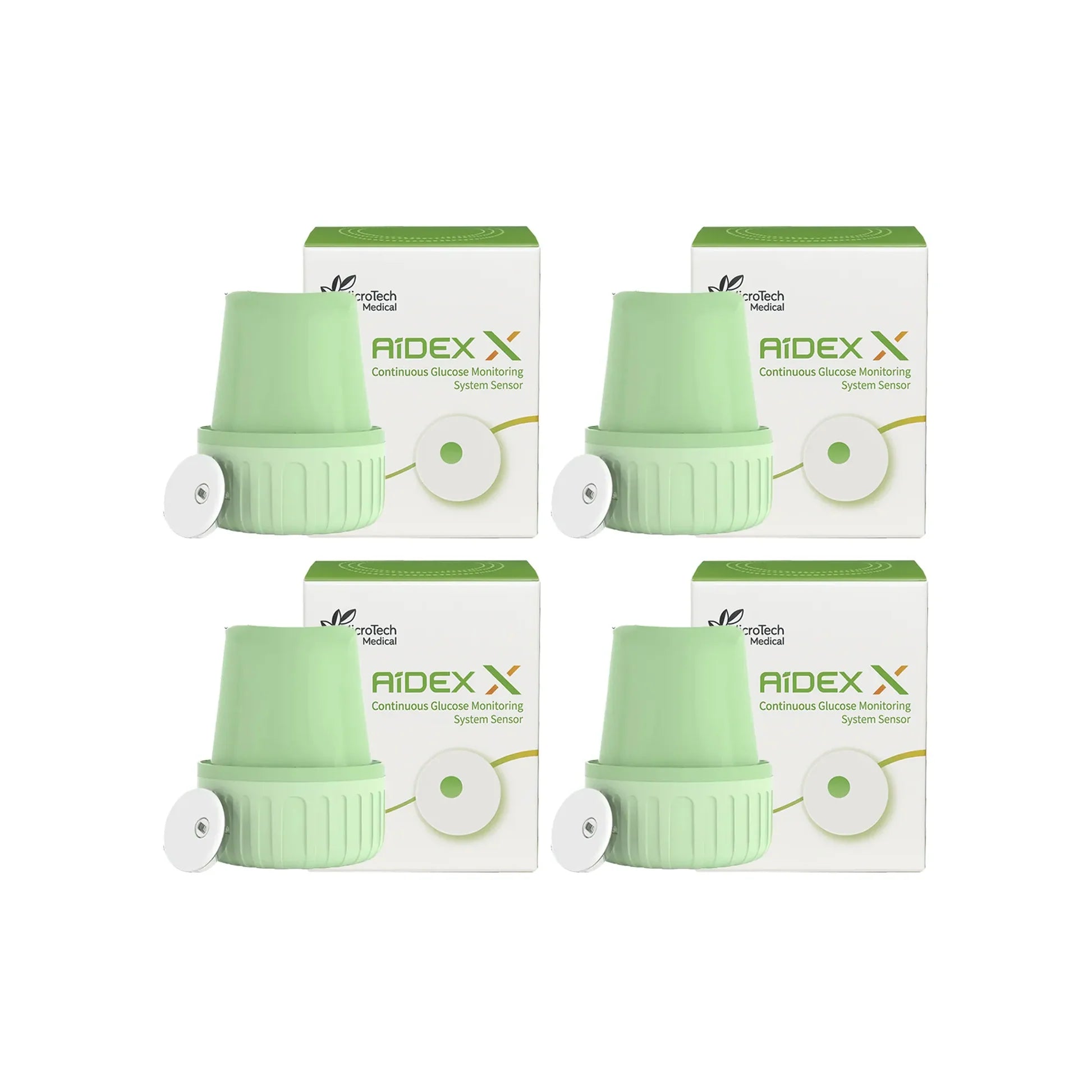 Aidex-X CGM glucose monitorv 4 pcs ( 2 Months )
