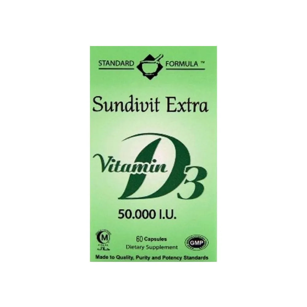 Sundivit Vitamin D3 50000 I.U 60 Capsules