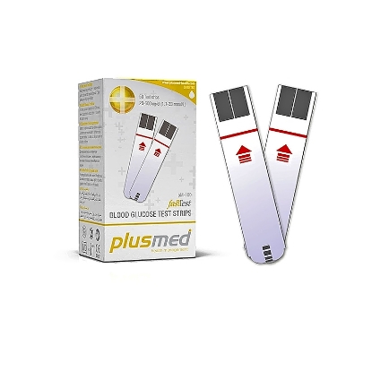 Plusmed Blood Glucose Test Strip 50'S Pm-100(St)