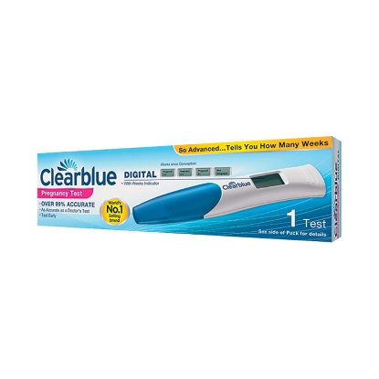 جهاز اختبار الحمل المنزلي كليربلو 1 شريط 
