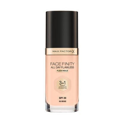 FACEFINITY ALL DAY FLAWLESS FLEXI-HOLD 3IN1 FOUNDATION Beige N55