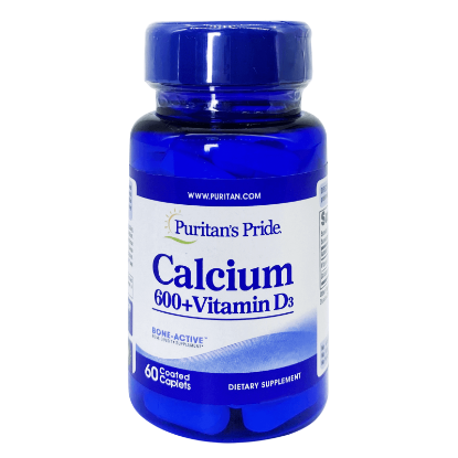 P.Pride Calcium 600+ Vit D Tabs 60's
