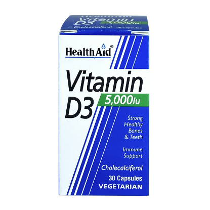 Health Aid Vitamin D3 5000 IU Caps 30'S