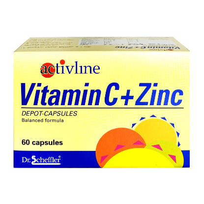 Active Line Vitamin C + Zinc 60 Caps