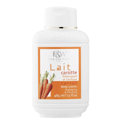 Fair & White Carrot Brightening And Clarifying Body Lotion 500 mL 