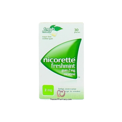 Nicorette Freshmint 2Mg30 Gum  stop smoking